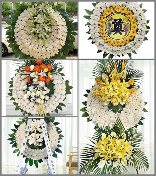 山东济南市中区白马山街道花圈速递
