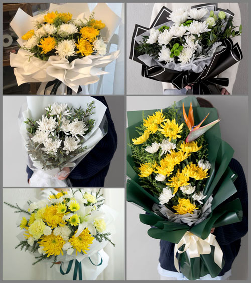 山东济南市中区白马山街道白事花束代送